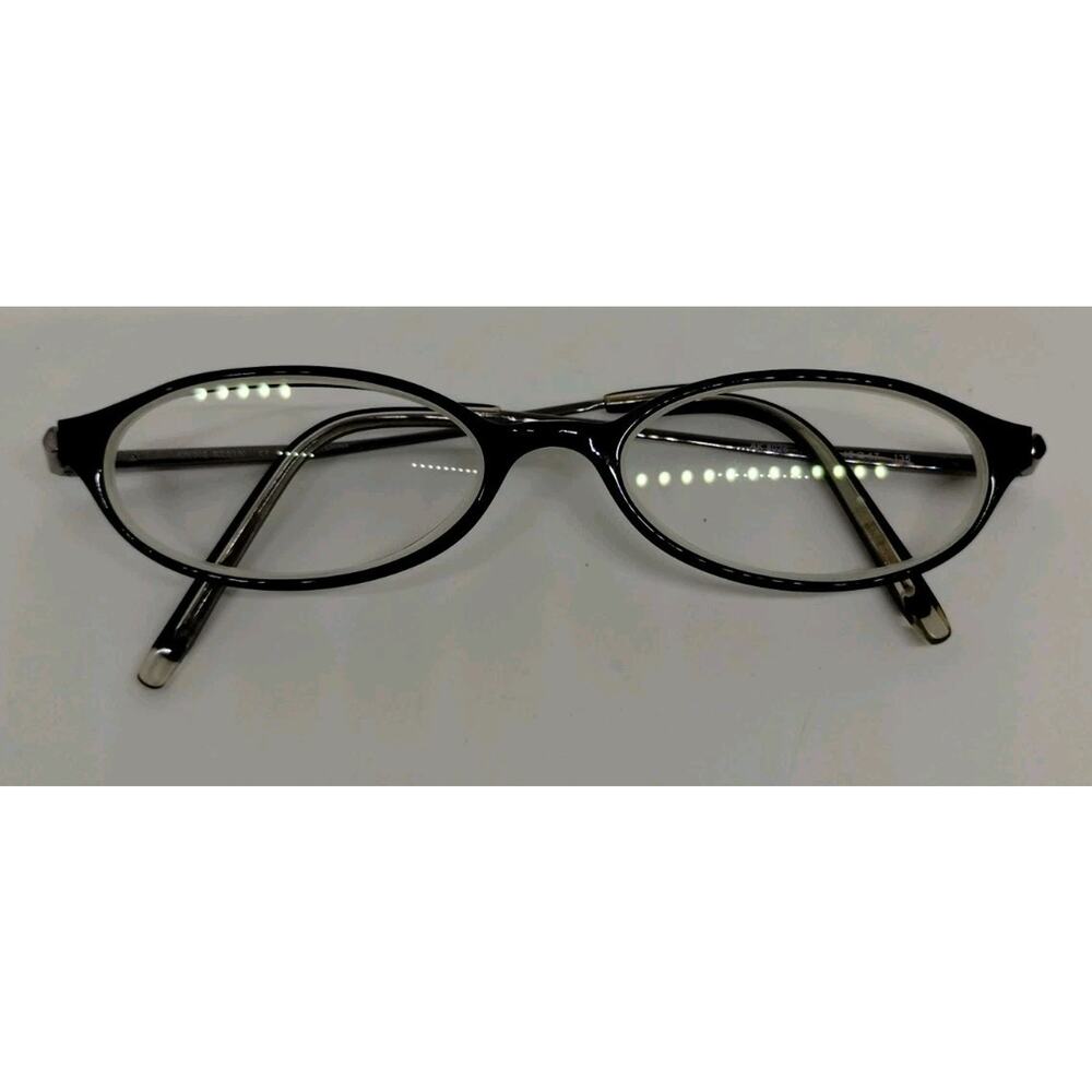 ANNE KLEIN 8026 K5162 Womens Black Gunmetal Oval Eyeglasses FRAMES ONLY